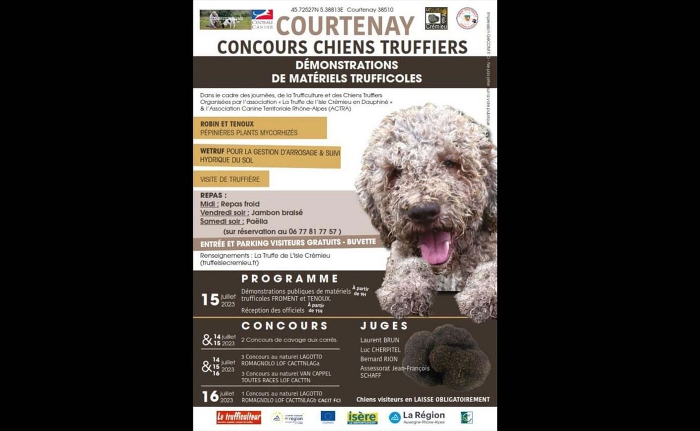  Concours de chiens truffiers et démonstration de matériel trufficole