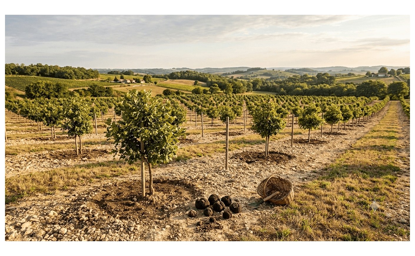 Investir dans une truffière : un placement agricole rentable et durable ?
