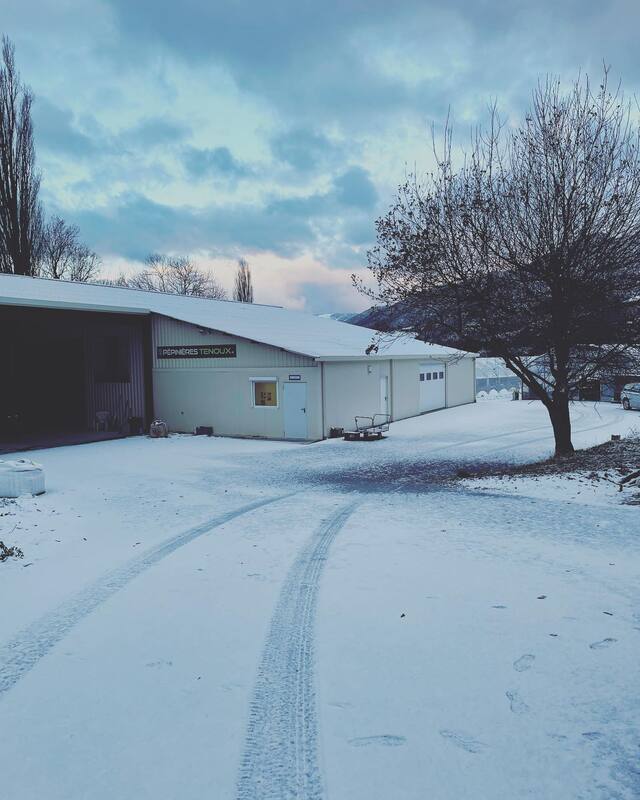 Les Pépinières Tenoux sous la neige